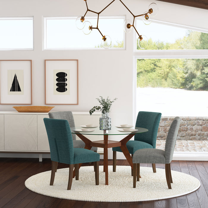 Paxton Upholstered Dining Side Chair Grey (Set of 2)