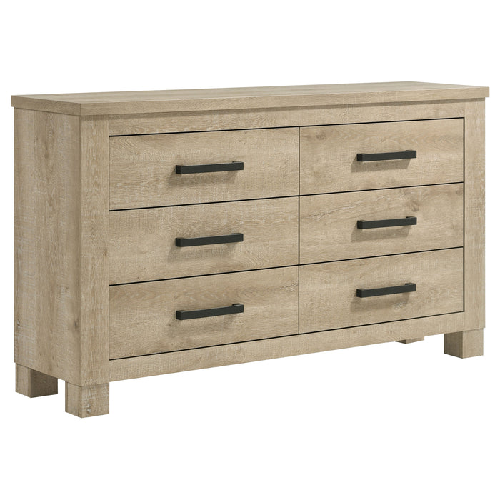 Oakglen 4-piece Eastern King Bedroom Set Weathered Oak