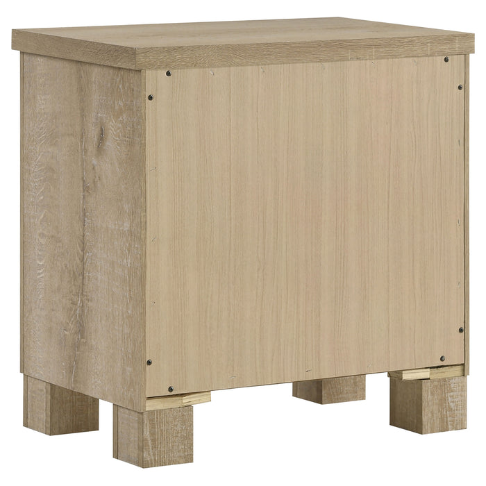 Oakglen 2-drawer Nightstand Bedside Table Weathered Oak