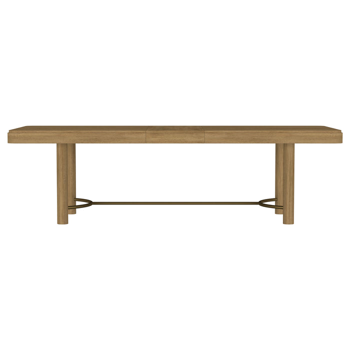 Arini 7-piece Extension Leaf Dining Table Set Sand Wash and Black