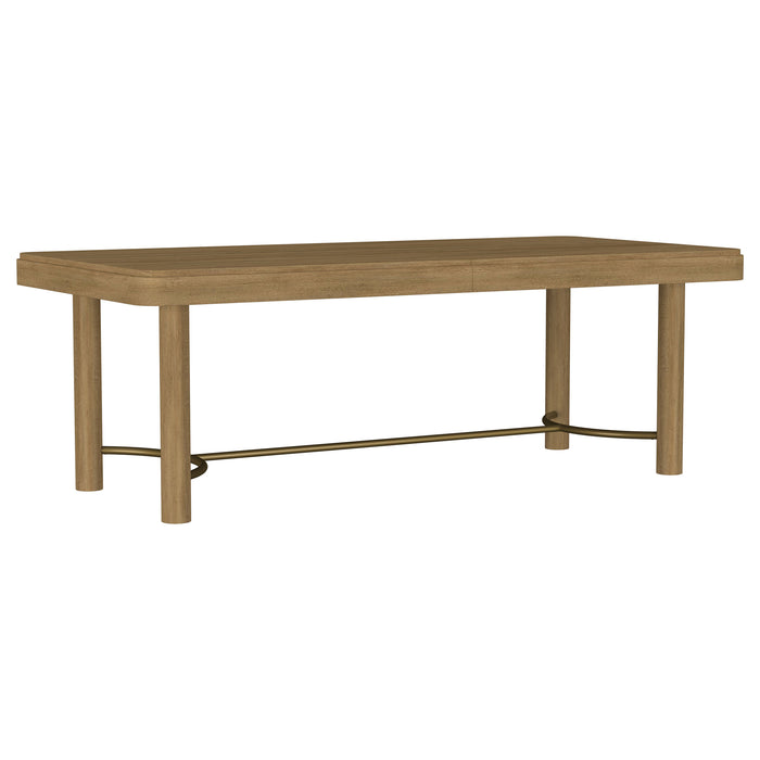 Arini 7-piece Extension Leaf Dining Table Set Sand Wash