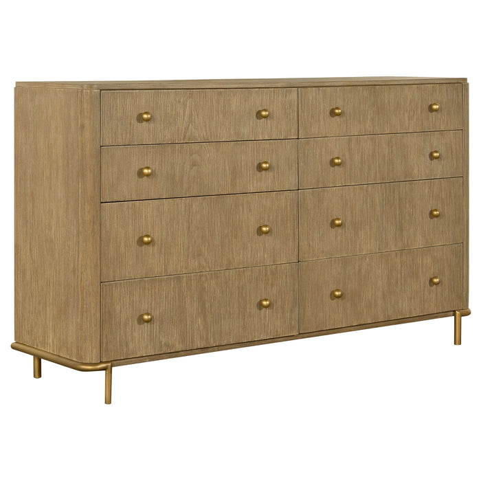 Arini 5-piece Eastern King Bedroom Set Cream and Sand Wash