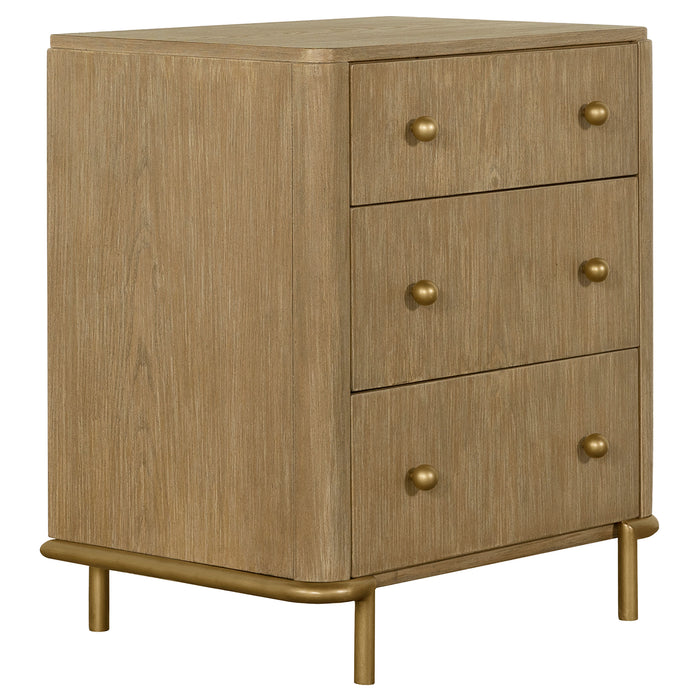 Arini 5-piece Eastern King Bedroom Set Cream and Sand Wash