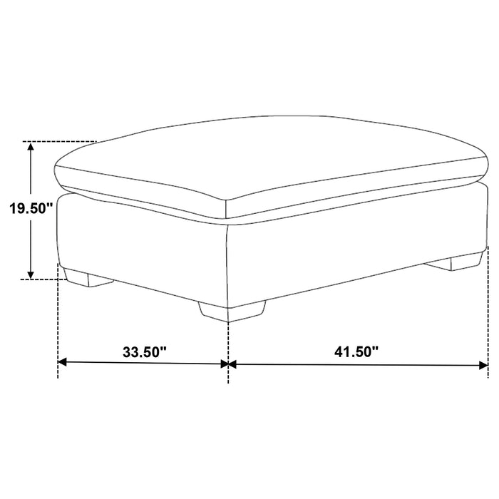 Lakeview 5-piece Upholstered Modular Sectional Chocolate
