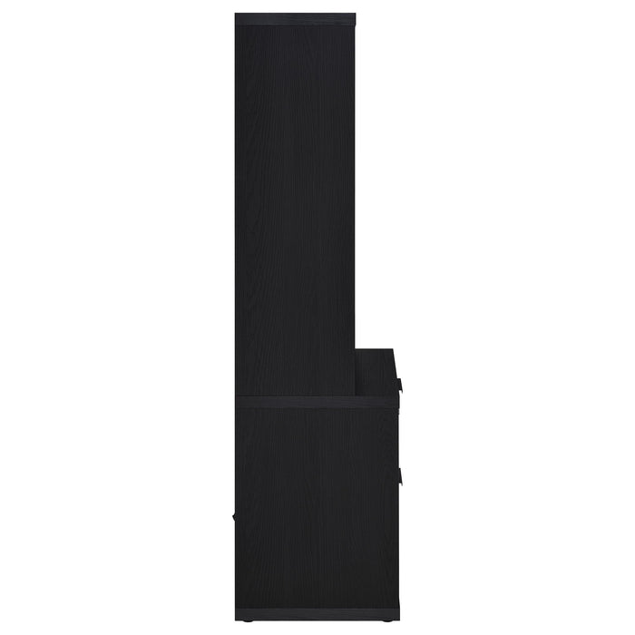 Westpark 3-piece Full Bedroom Set Bookcase Headboard Black
