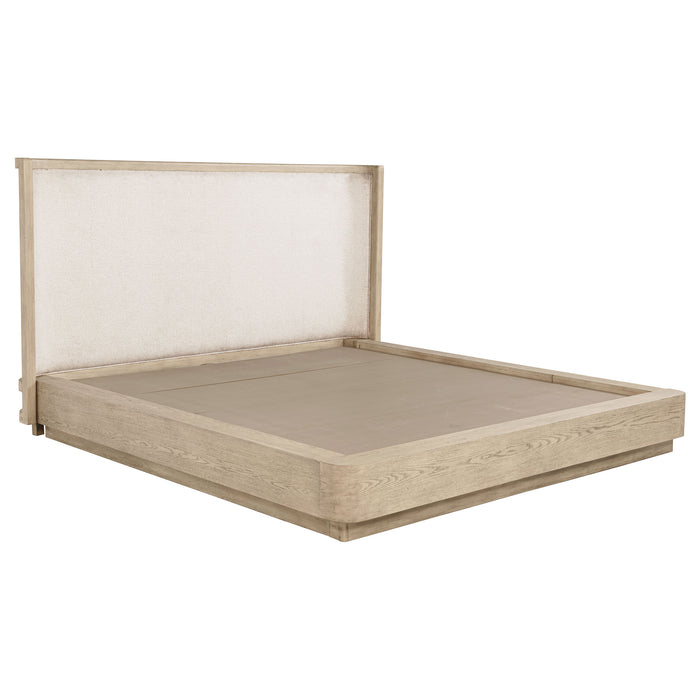 Kailani 4-piece Eastern King Bedroom Set Beige Oak