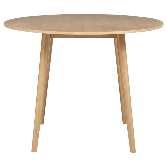 Andrews 5-piece Round Counter Dining Set Light Ash and White