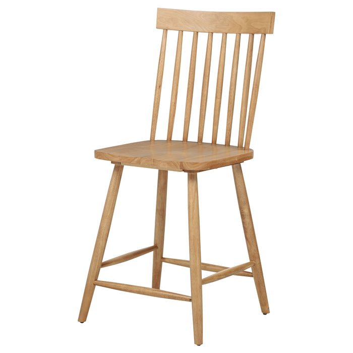 Andrews Windsor Counter Height Dining Side Chair Light Ash (Set of 2)
