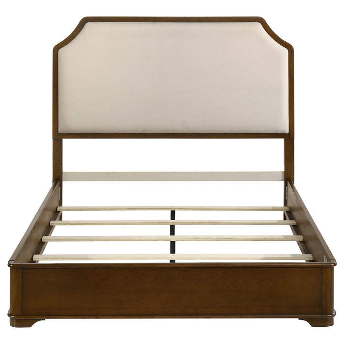 Garland 58-inch Eastern King Panel Bed Cream Brown Cherry