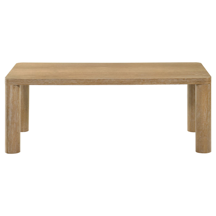 Castlewood 3-piece Cocktail Coffee Table Set Light Oak