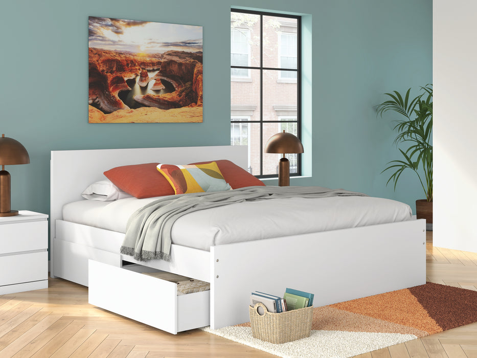 Ashley Express - Onita King Panel Platform Bed with 2 Side Storage
