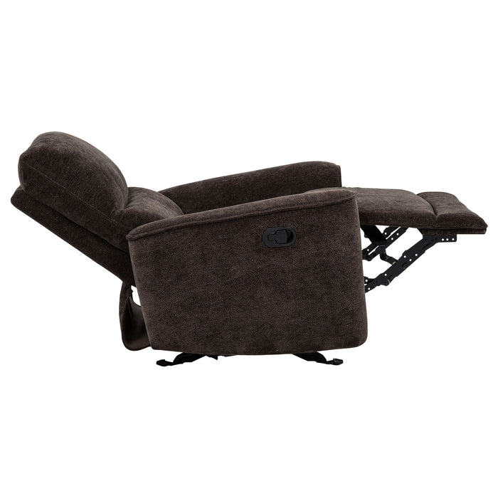 Navarro 3-piece Upholstered Reclining Sofa Set Dark Brown