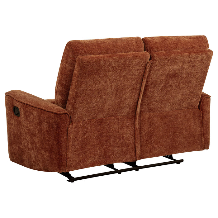 Navarro 3-piece Upholstered Reclining Sofa Set Orange