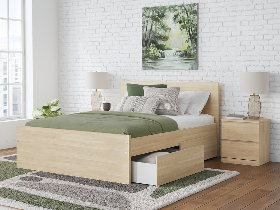 Ashley Express - Onita Full Panel Platform Bed with 2 Side Storage