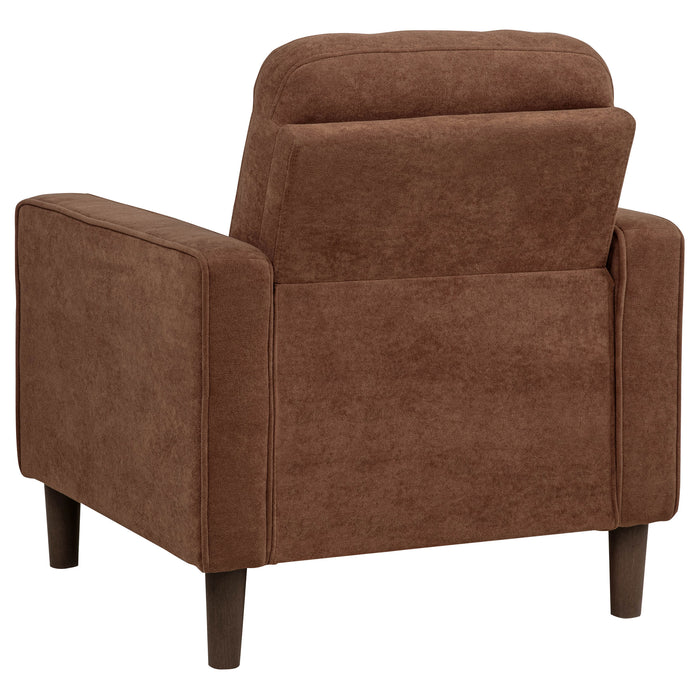 Bowen II 3-piece Fabric Upholstered Track Arm Sofa Set Rust