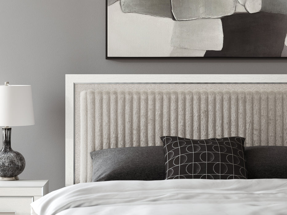 Zuraleus King Upholstered Panel Platform Storage Bed