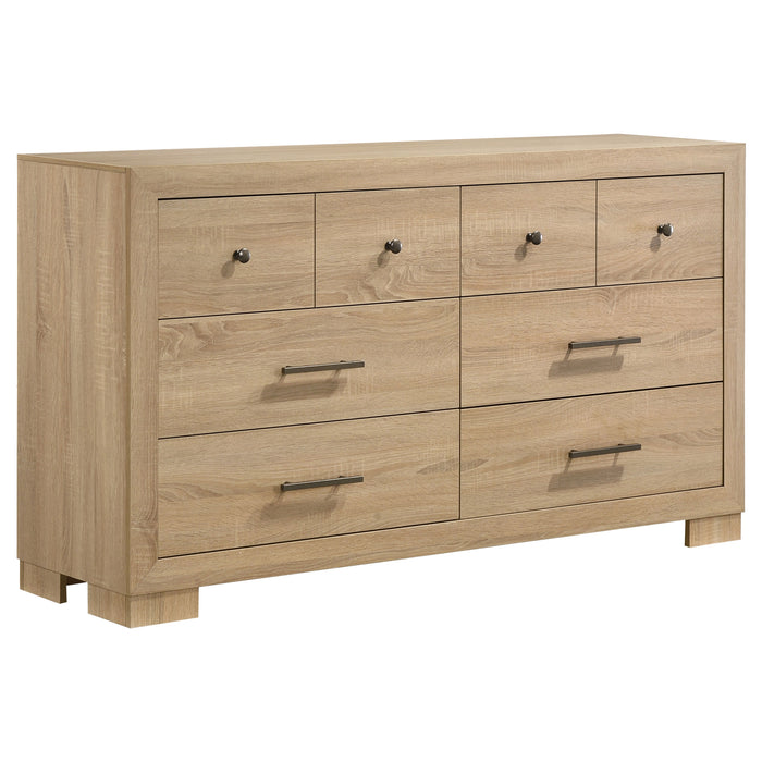 Arielle 5-piece Eastern King Bedroom Set Light Oak