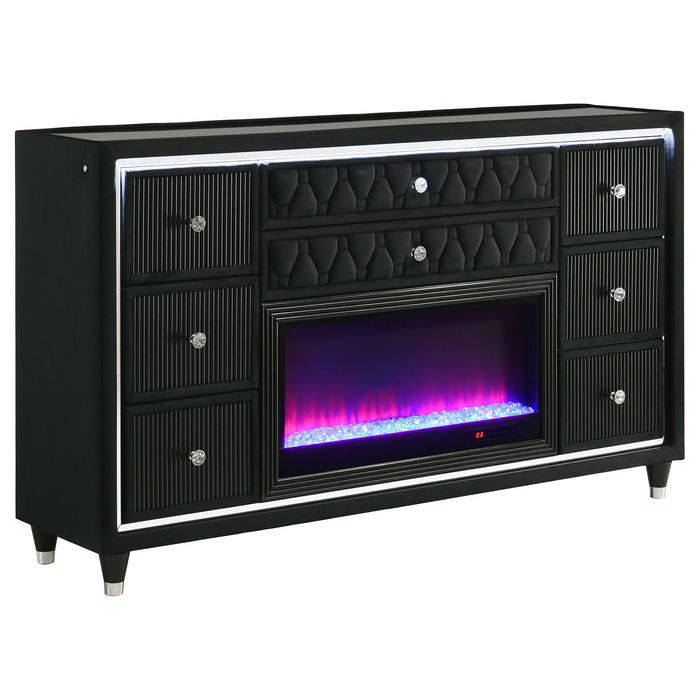 Lorient 5-piece Queen Bedroom Set Black