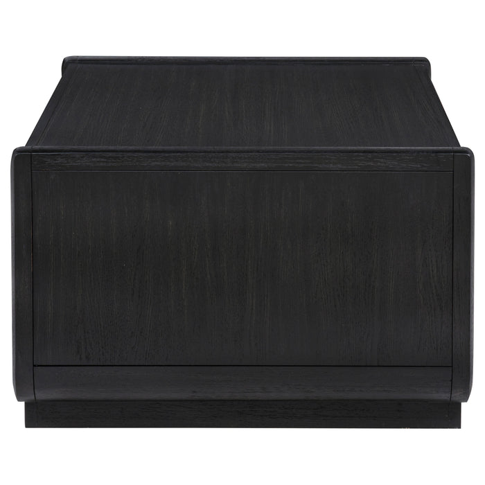 Leandro 2-piece Wood Coffee and End Table Set Burnished Black