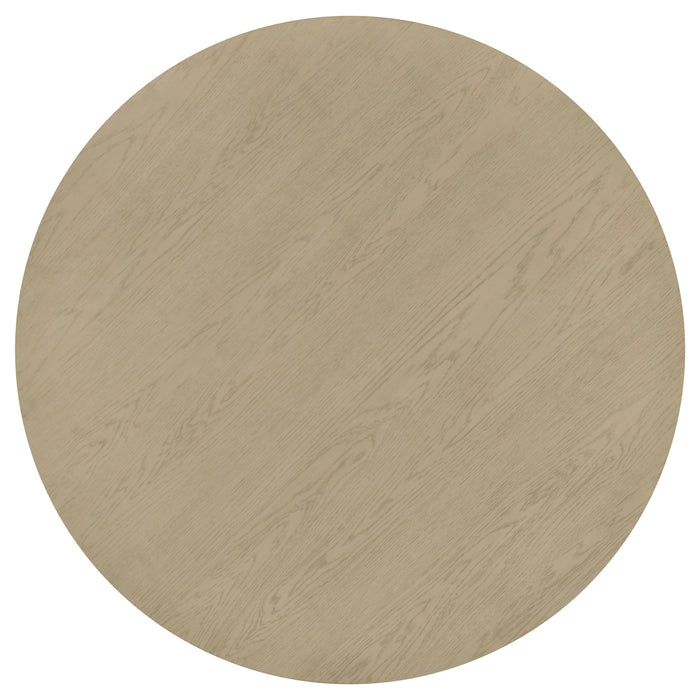 Strouse 5-piece Dining Set Cream and Natural Oak