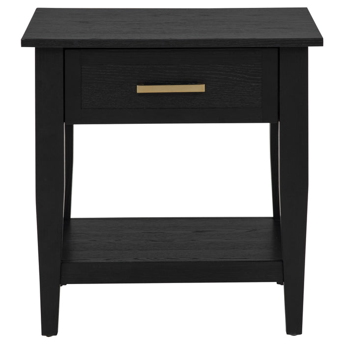 Lindenton 3-piece Wood Lift-Top Coffee and End Table Set Black