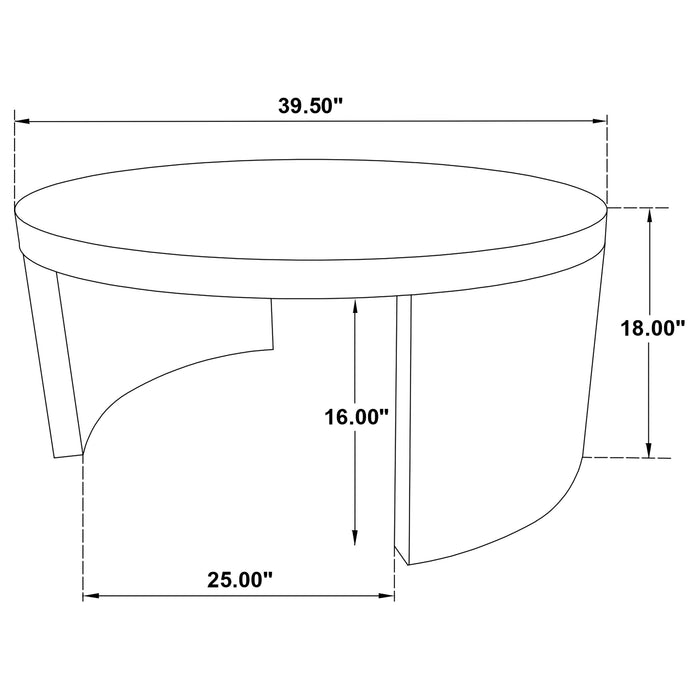 Sweeney 3-piece Coffee and End Occasional Table Set Black