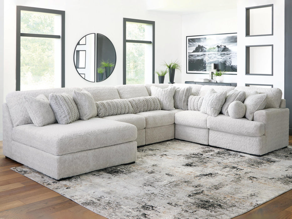Cuddle Plush 6-Piece Sectional with Chaise