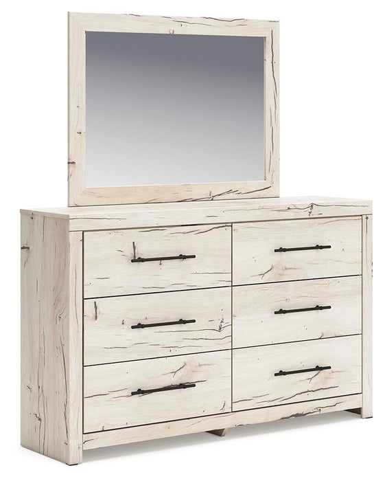 Lawroy Queen Panel Bed, Dresser, Mirror and Nightstand