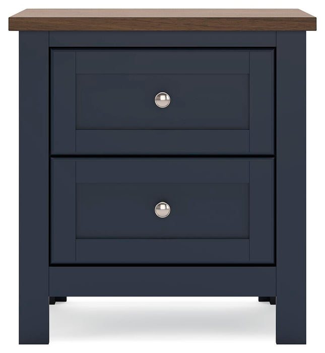 Landocken Twin Panel Bed, Dresser, Mirror and Nightstand