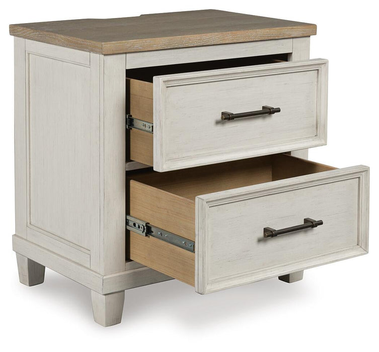 Shaybrock King Panel Bed, Dresser, Mirror and Nightstand