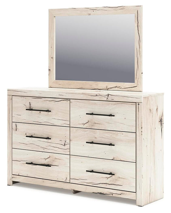 Lawroy Full Panel Storage Bed, Dresser, Mirror and Nightstand