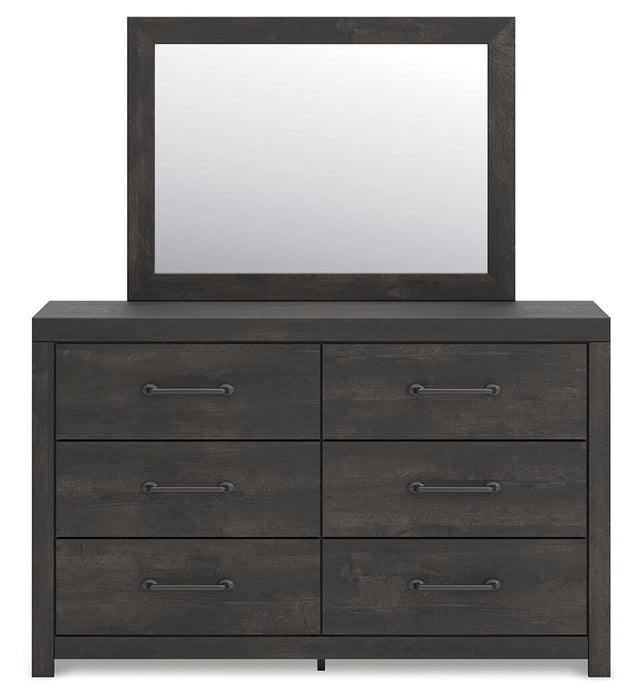 Hollivern Twin Panel Storage Bed, Dresser, Mirror and Nightstand