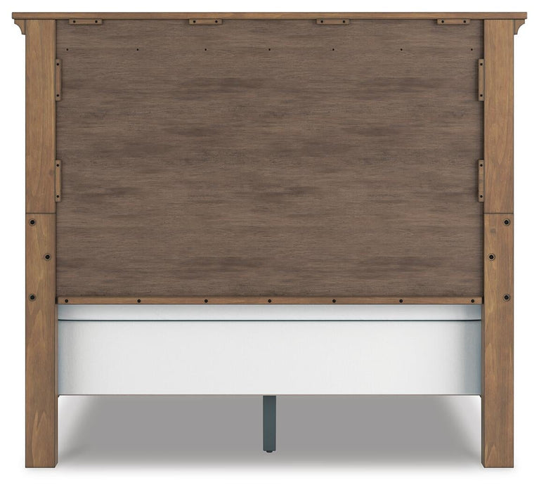 Feddinger Queen Panel Bed with Mirrored Dresser