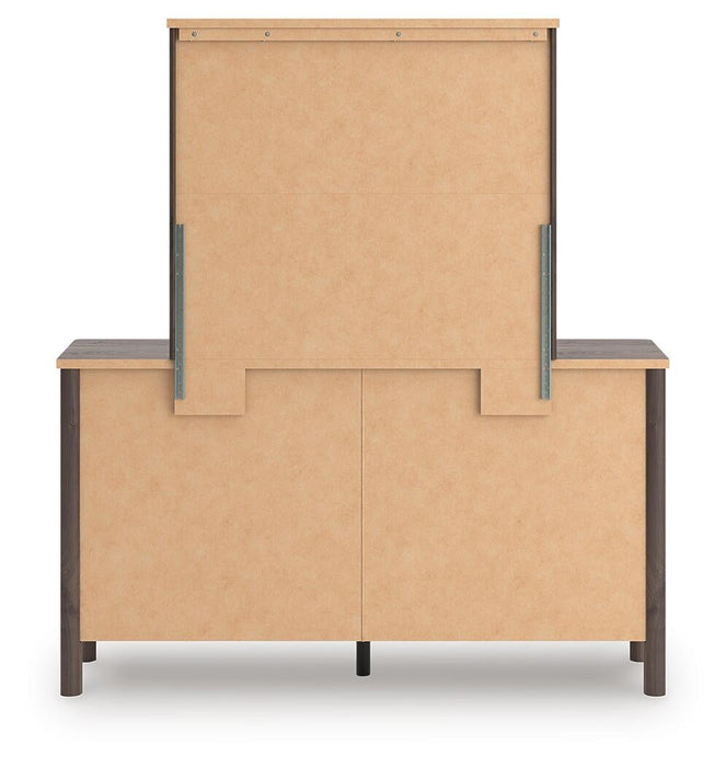 Pamytta Twin Panel Bed, Dresser, Mirror and Nightstand