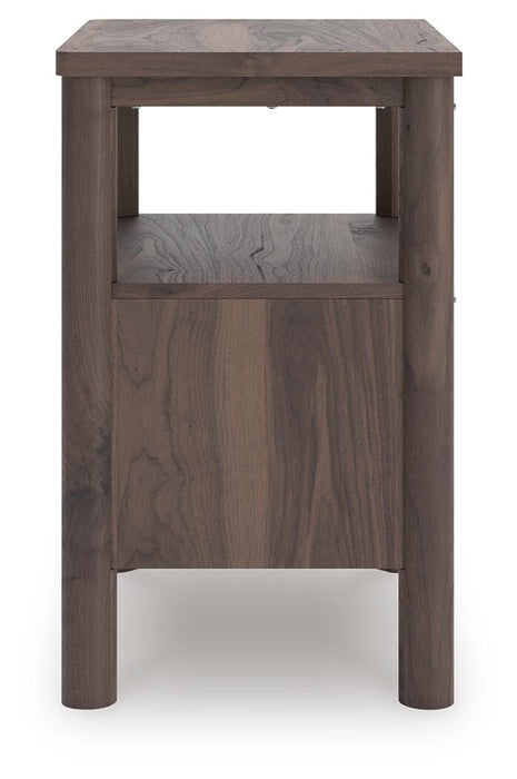 Pamytta King Upholstered Panel Platform Bed, Dresser, Mirror and Nightstand