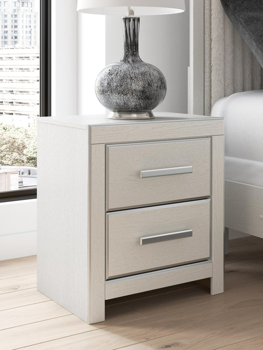Zuraleus Queen Upholstered Panel Bed, Dresser, Mirror, Chest and Nightstand