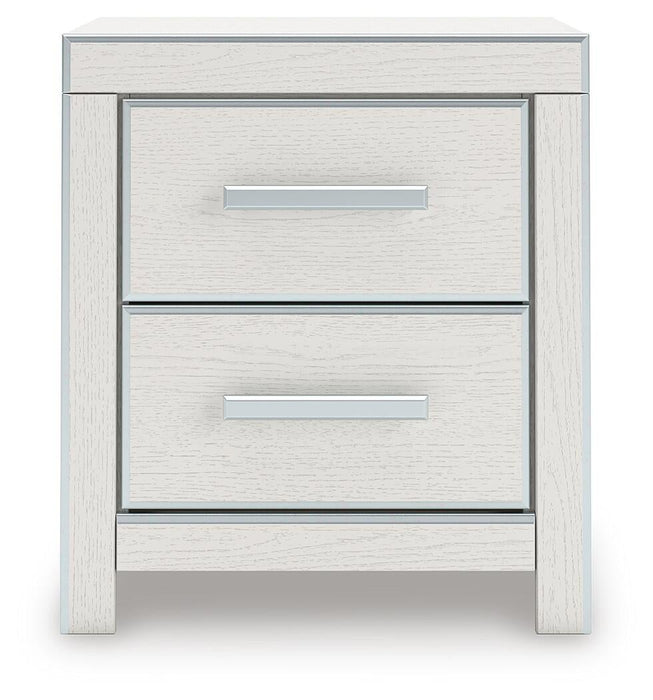 Zuraleus California King Upholstered Bed, Dresser, Mirror and Nightstand