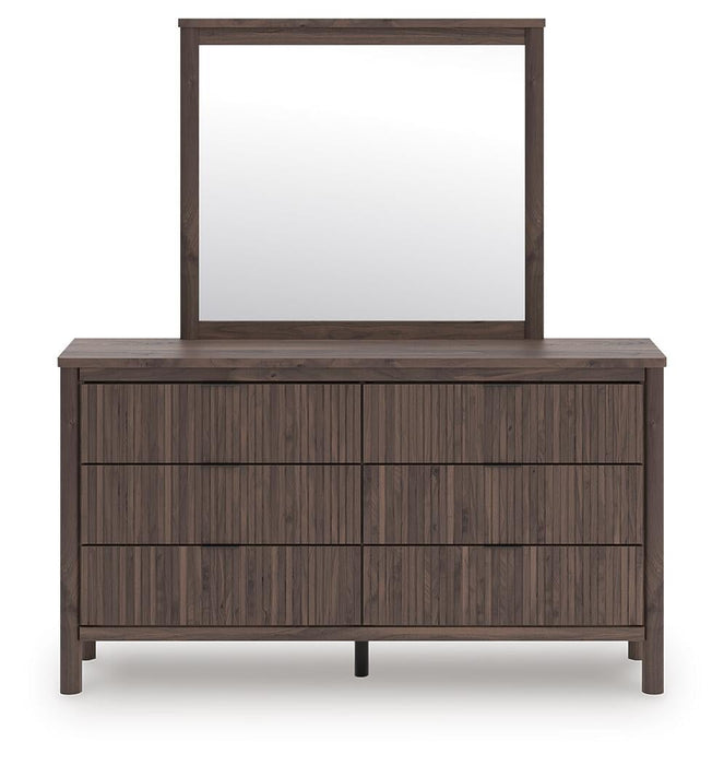 Pamytta Queen Panel Bed, Dresser, Mirror and Nightstand