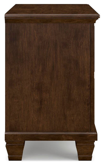 Danabrin Twin Panel Storage Bed, Dresser, Mirror and Nightstand