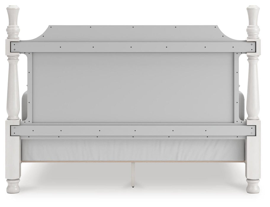 Rowlenstown King Poster Bed, Dresser, Mirror and Nightstand