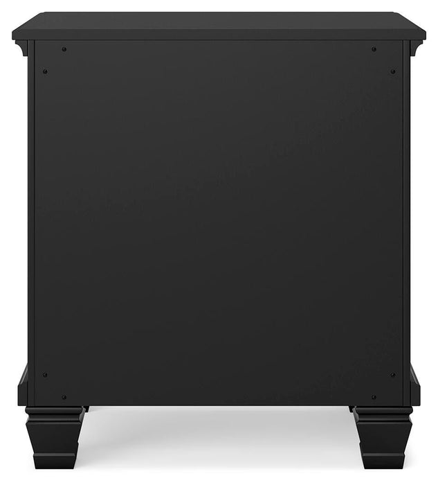Lanolee Full Panel Storage Bed, Dresser, Mirror and Nightstand