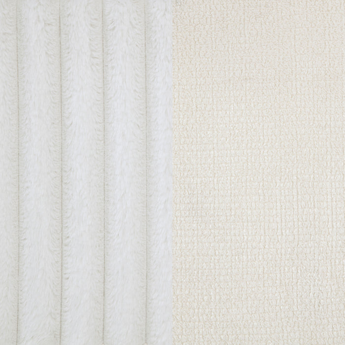 Natasha 65-inch Upholstered Queen Wingback Bed Cream