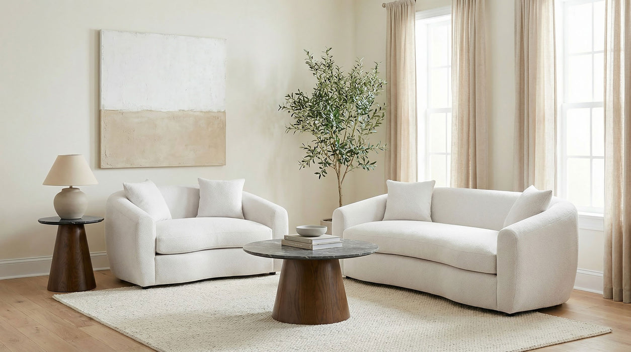 Isabella Fabric Upholstered Loveseat Sand