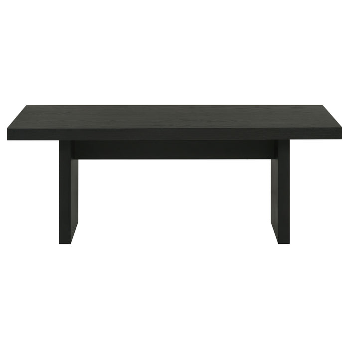 Decker 47-Inch Rectangular Cocktail Coffee Table Black