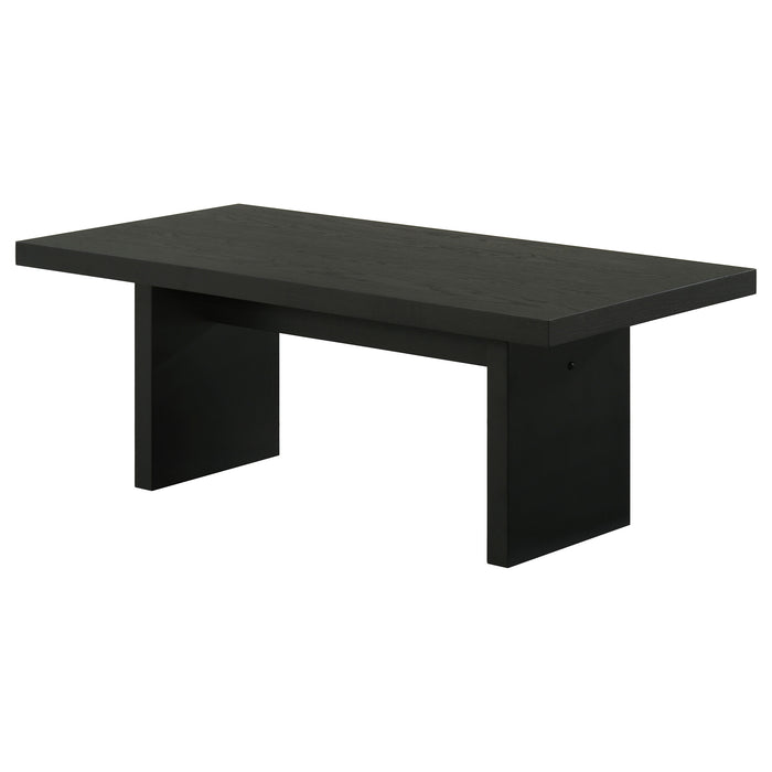 Decker 47-Inch Rectangular Cocktail Coffee Table Black