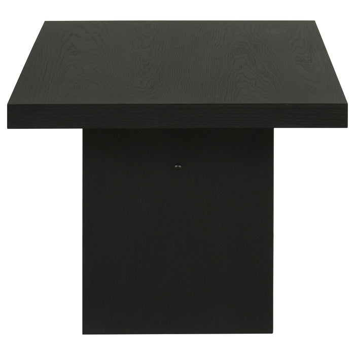 Decker 47-Inch Rectangular Cocktail Coffee Table Black