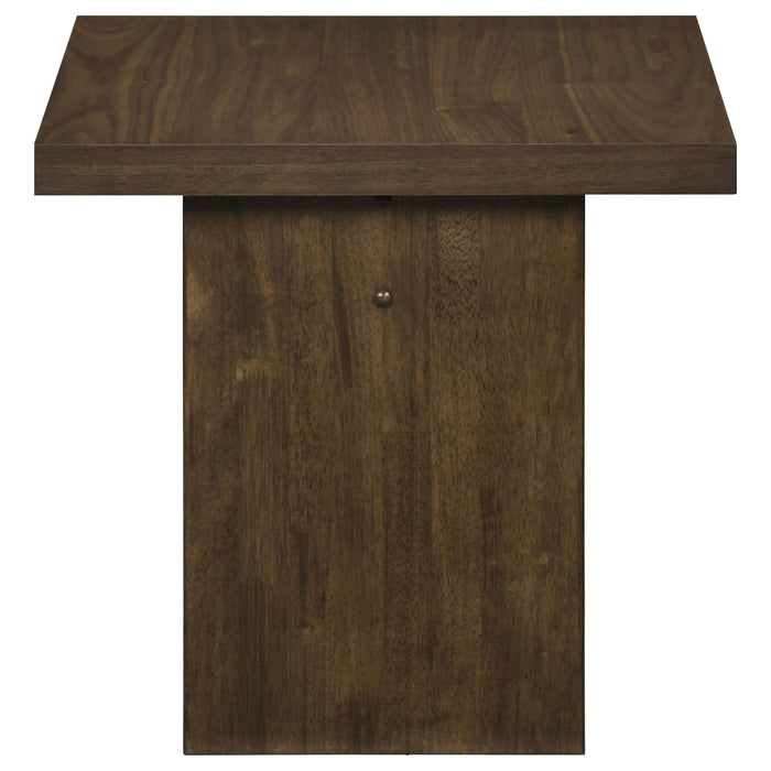Decker Square Occasional Side End Table Walnut