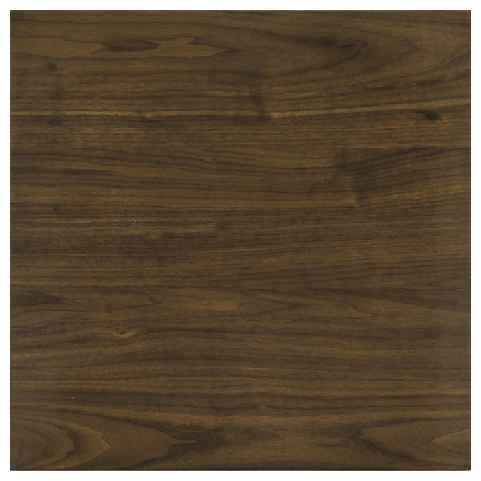 Decker Square Occasional Side End Table Walnut