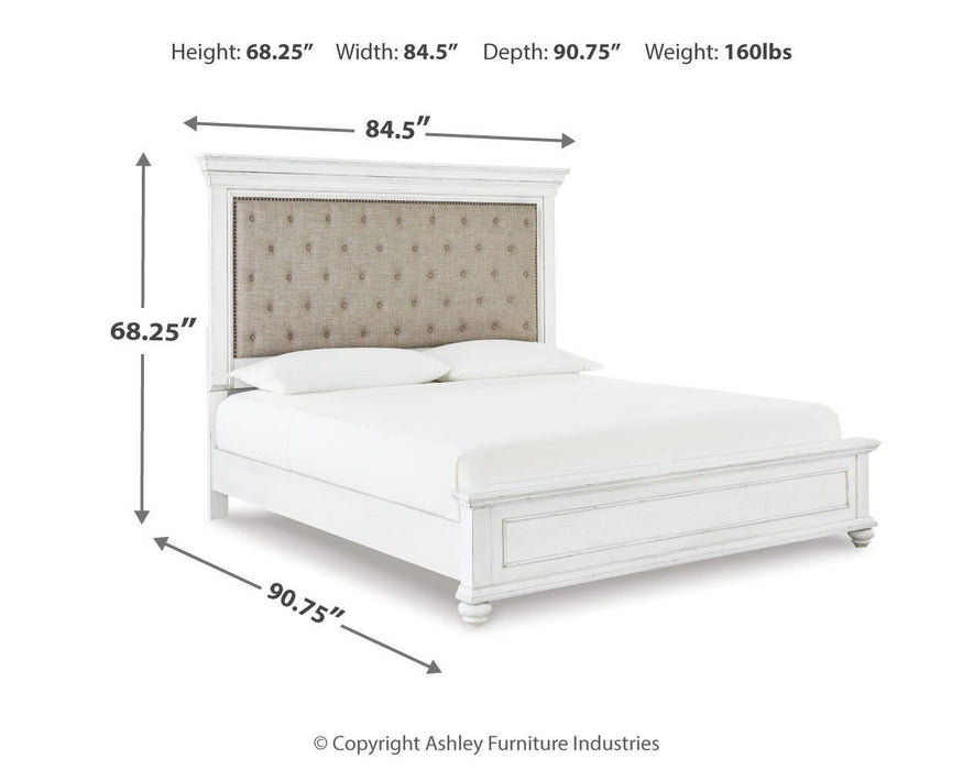 Kanwyn Queen Panel Bed, Dresser and Mirror