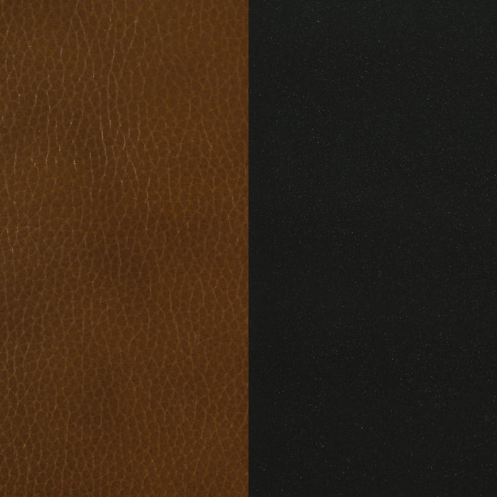 Vardon Genuine Leather Counter Height Chair Dark Brown (Set of 2)